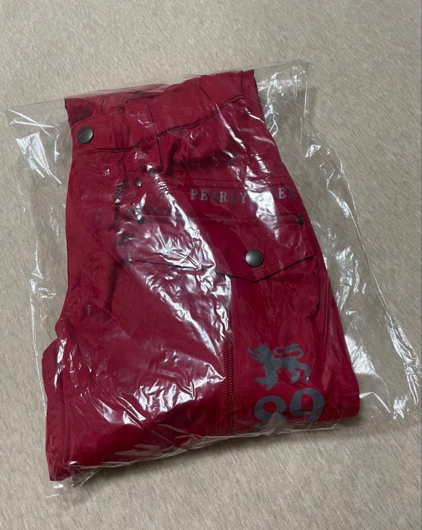 パーリーゲイツ　ゴルフ　パンツ　レッド　0 美品