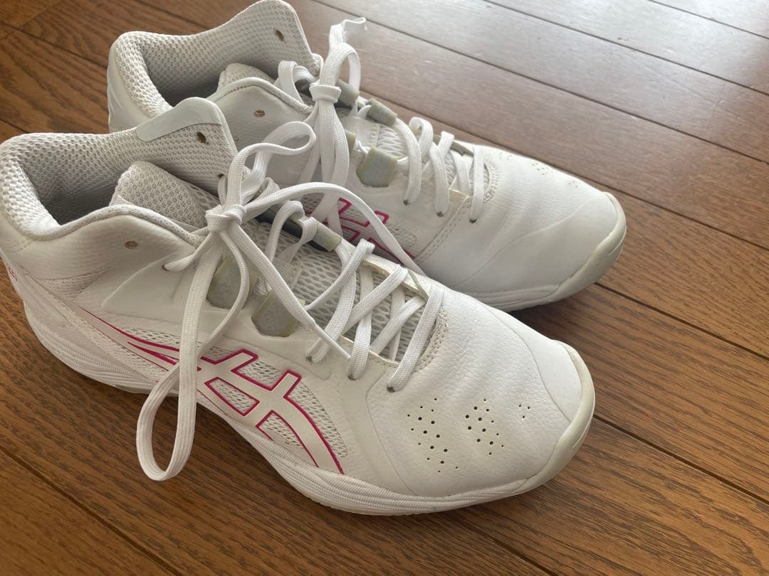 ASICS バスケットボールシューズ 25.0 cm ホワイト/ピンク