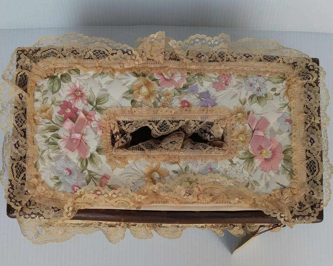 高級 藤製 ティッシュケース 新品 手作り レトロ