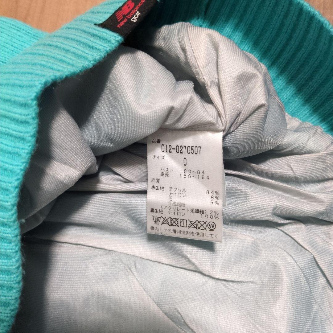 NEW BALANCE ニットセーター ターコイズゴルフ　レディース