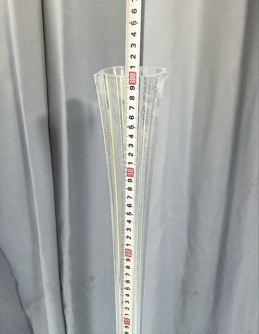 ガラス製 フラワースタンド 花瓶 花器 「縦約100㎝」