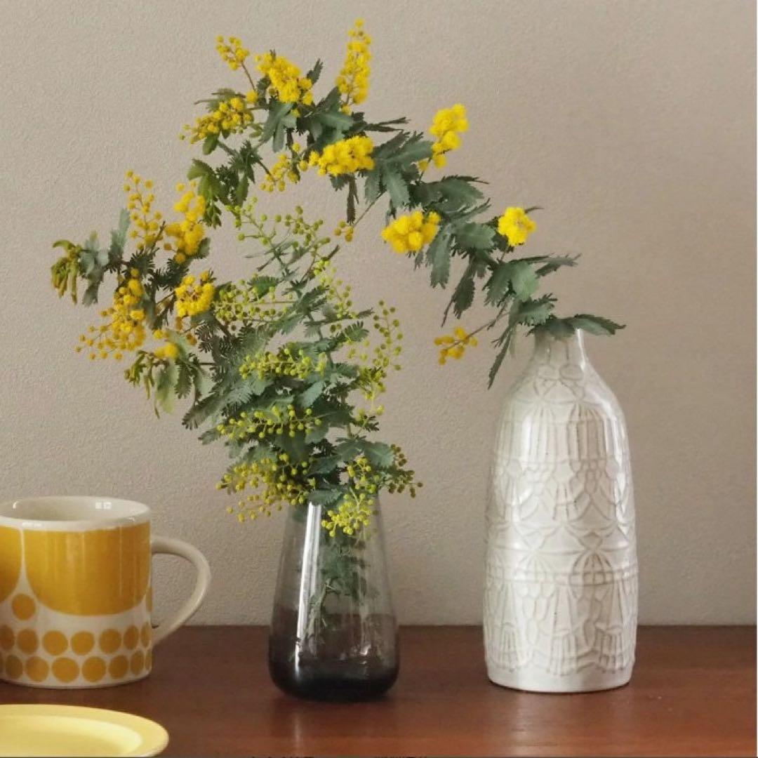 2サイズセット　波佐見焼 一輪挿し　Doily レース模様 フラワーベース