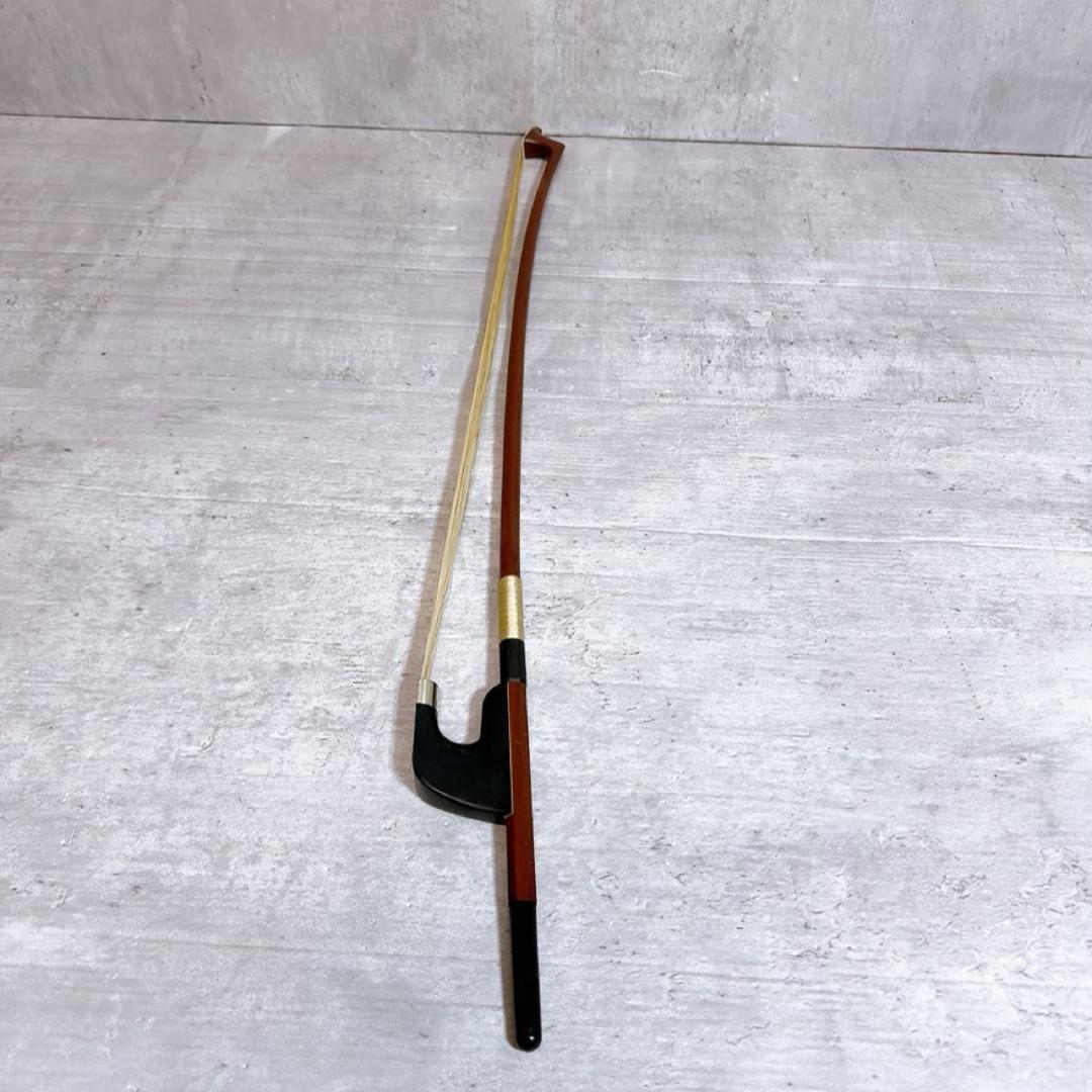 新品張り替えて済み! K.SUGITO 杉藤　コントラバス　弓　弦楽器