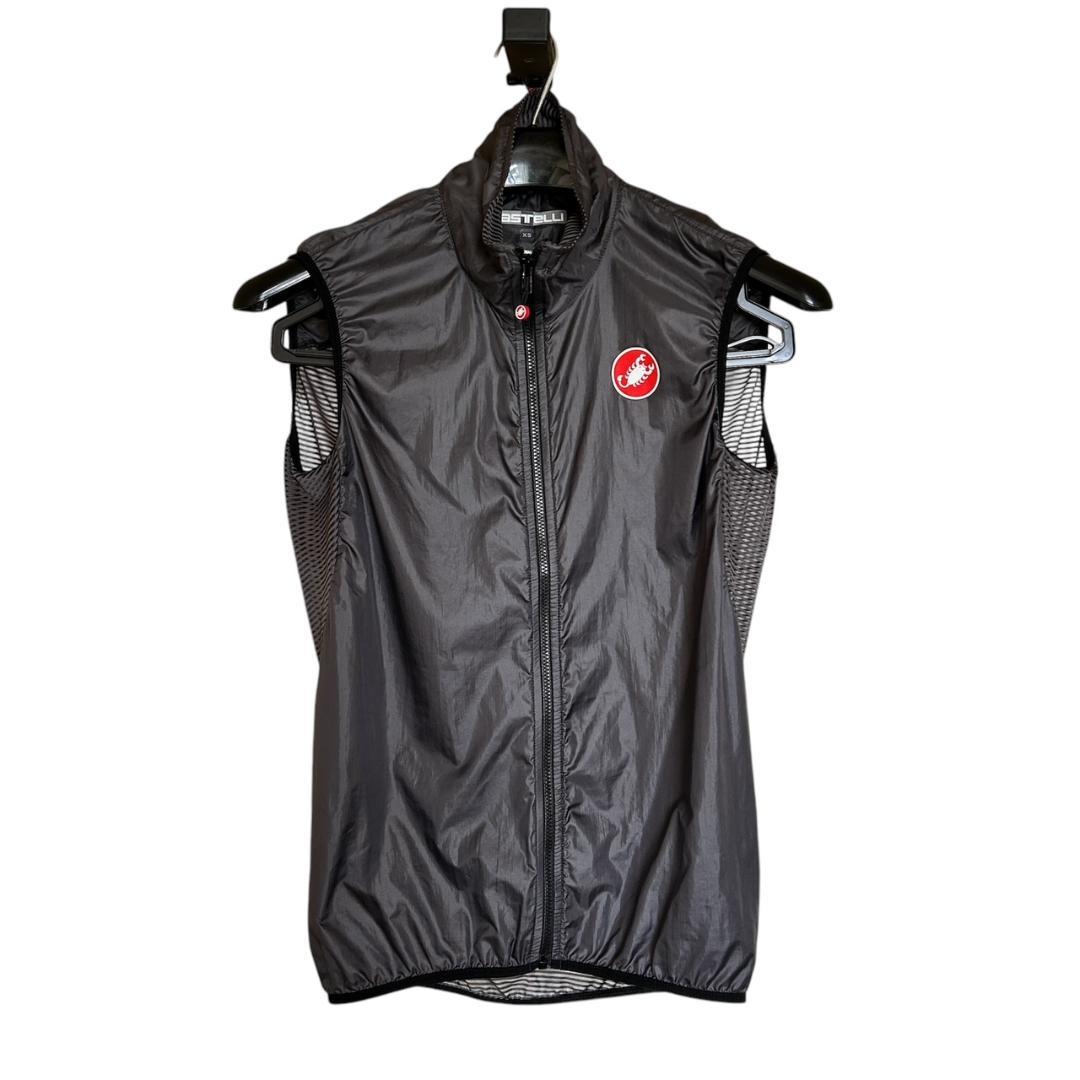 Castelli ウィンドジレ　ARIA VEST XS ダークグレー