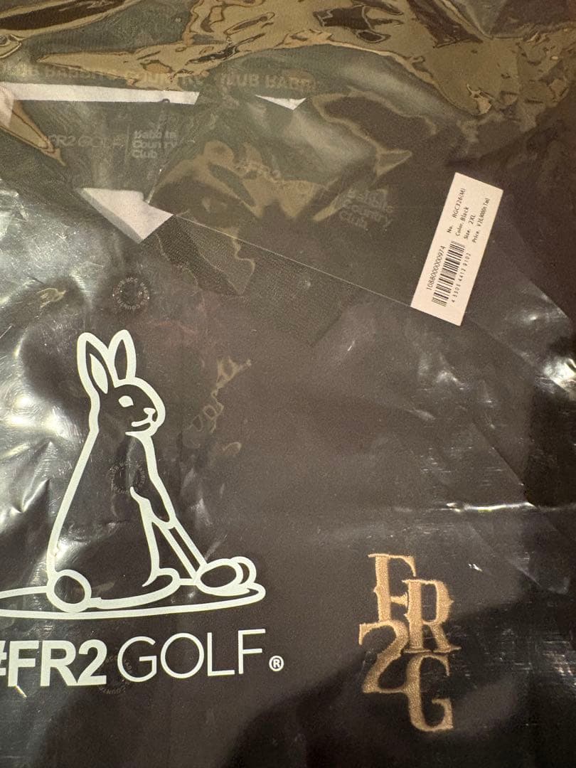 FR2GOLF 新作オンライン完売品　ポロシャツ　ブラック2XL
