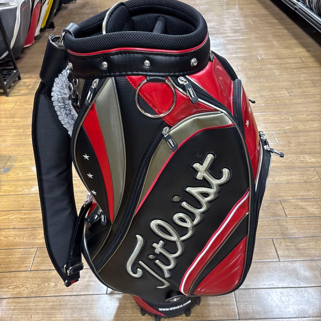 Titleist ゴルフバッグ 赤黒銀