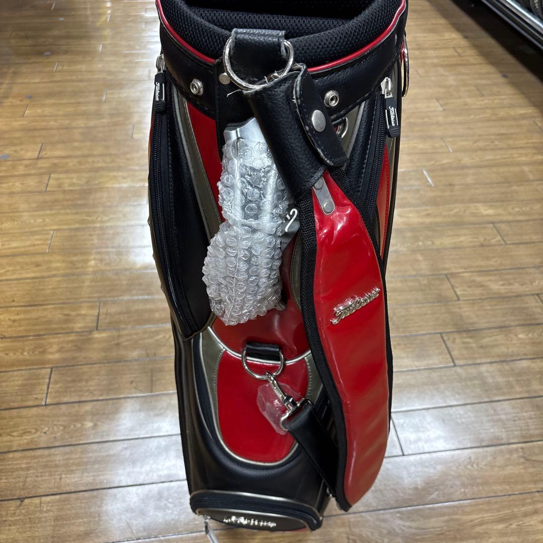 Titleist ゴルフバッグ 赤黒銀
