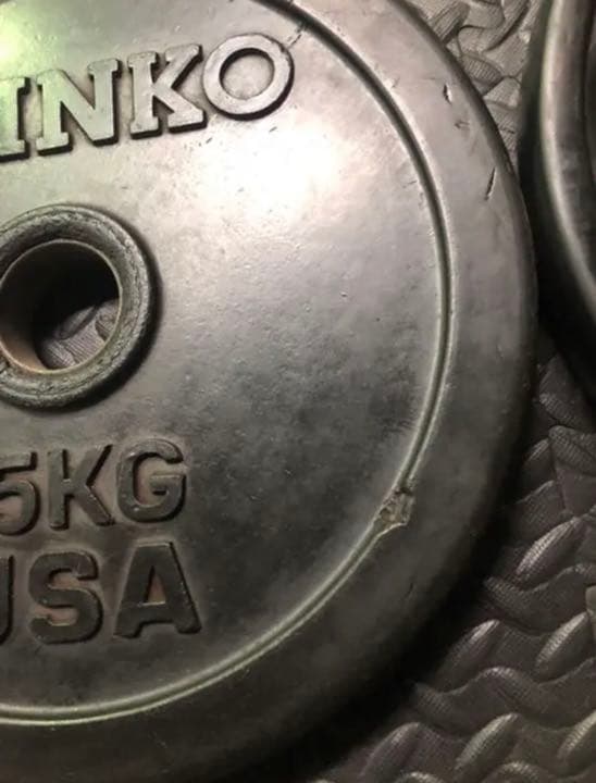 IVANKO 50mm オリンピックプレート ラバーコーティング 15kg2枚