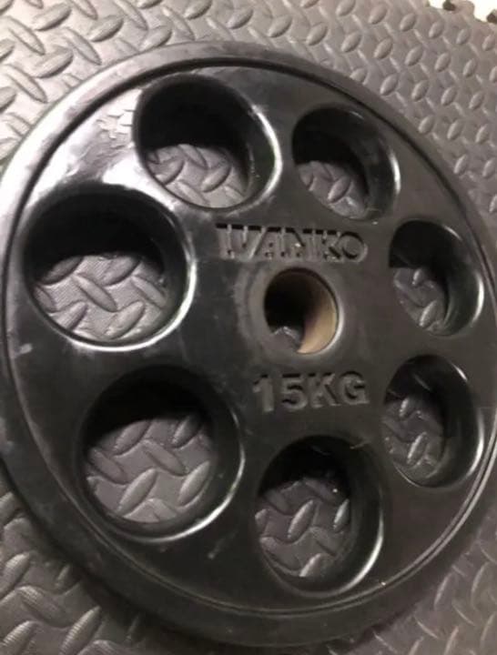 IVANKO 50mm オリンピックプレート ラバーコーティング 15kg2枚