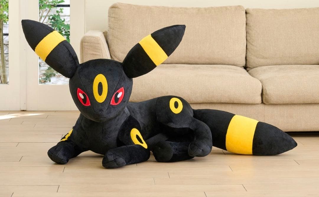 【ポケモンセンター限定ブラッキー等身大寝そべりぬいぐるみ】