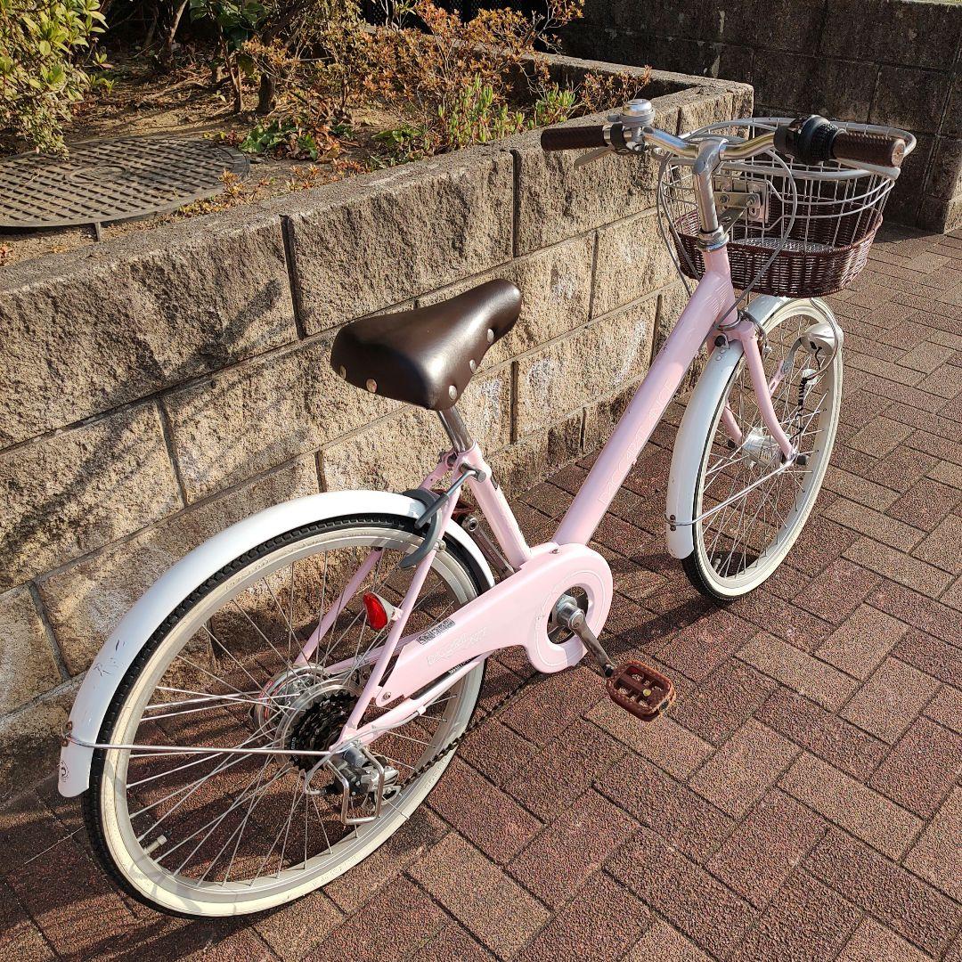 子供用自転車 22インチ ピンク 6段変速 アサヒサイクル購入