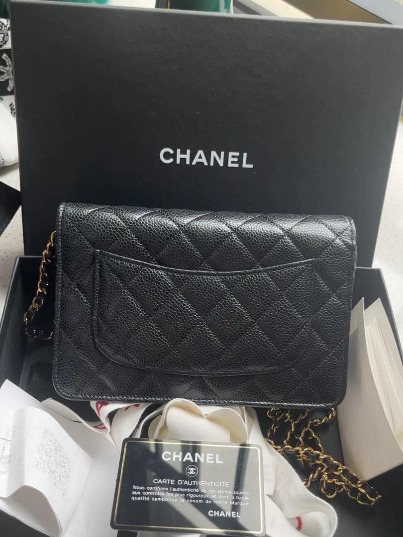 CHANEL チェーンウォレットゴールド金具*-*~