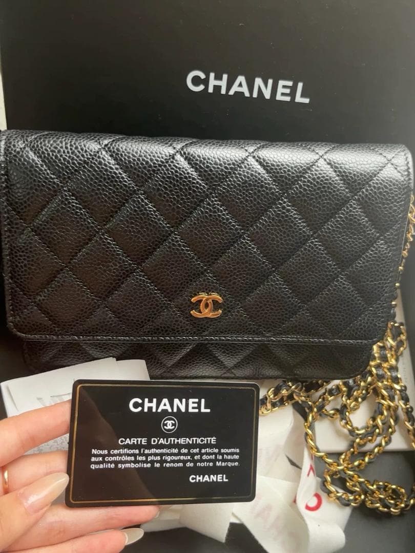 CHANEL チェーンウォレットゴールド金具*-*~