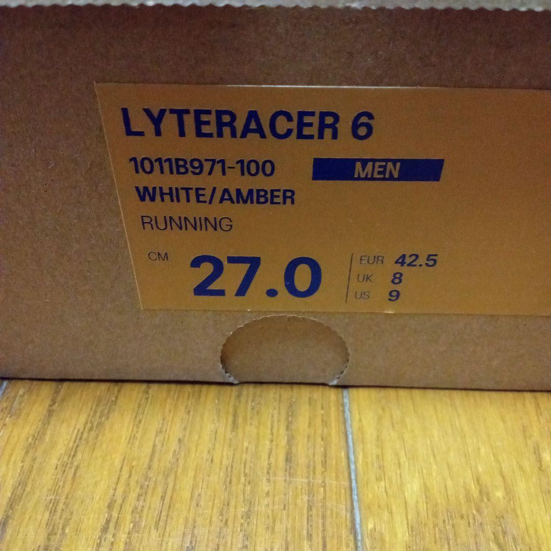 アシックス (asics) ライトレーサー 6 White/Amber 27.0