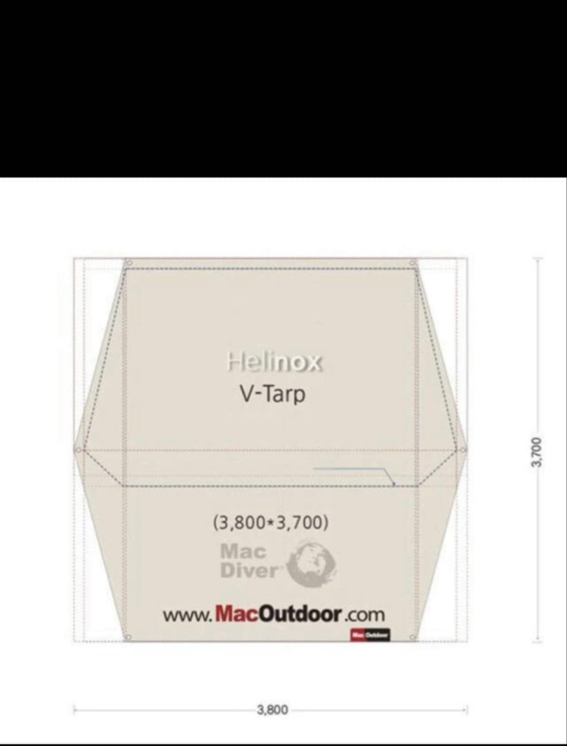 ヘリノックス Vタープ美品Helinox グランドシートMac outdoor