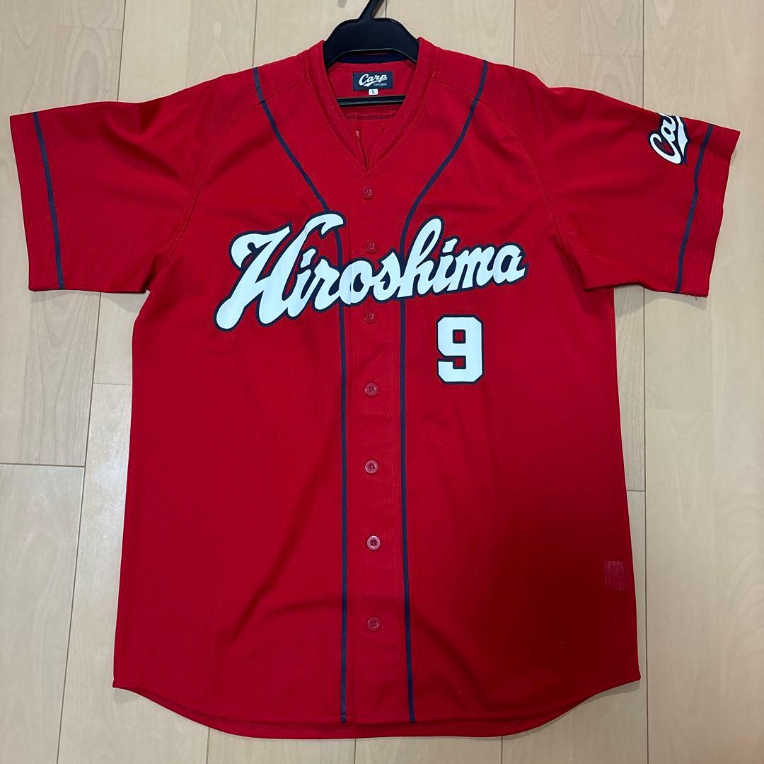 広島 マル 9番 ユニフォーム 赤　カープ