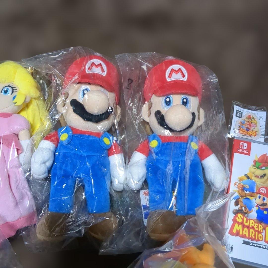 スーパーマリオRPG ピーチ クッパ ぬいぐるみ SWITCH ピンバッジセット
