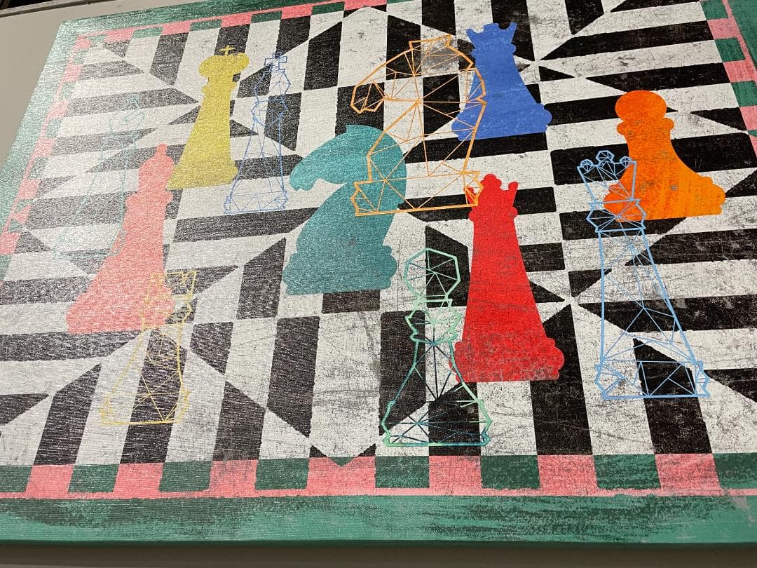 KARE カレ　チェス　モダン　グラフィックアート　絵画 キャンバスアート