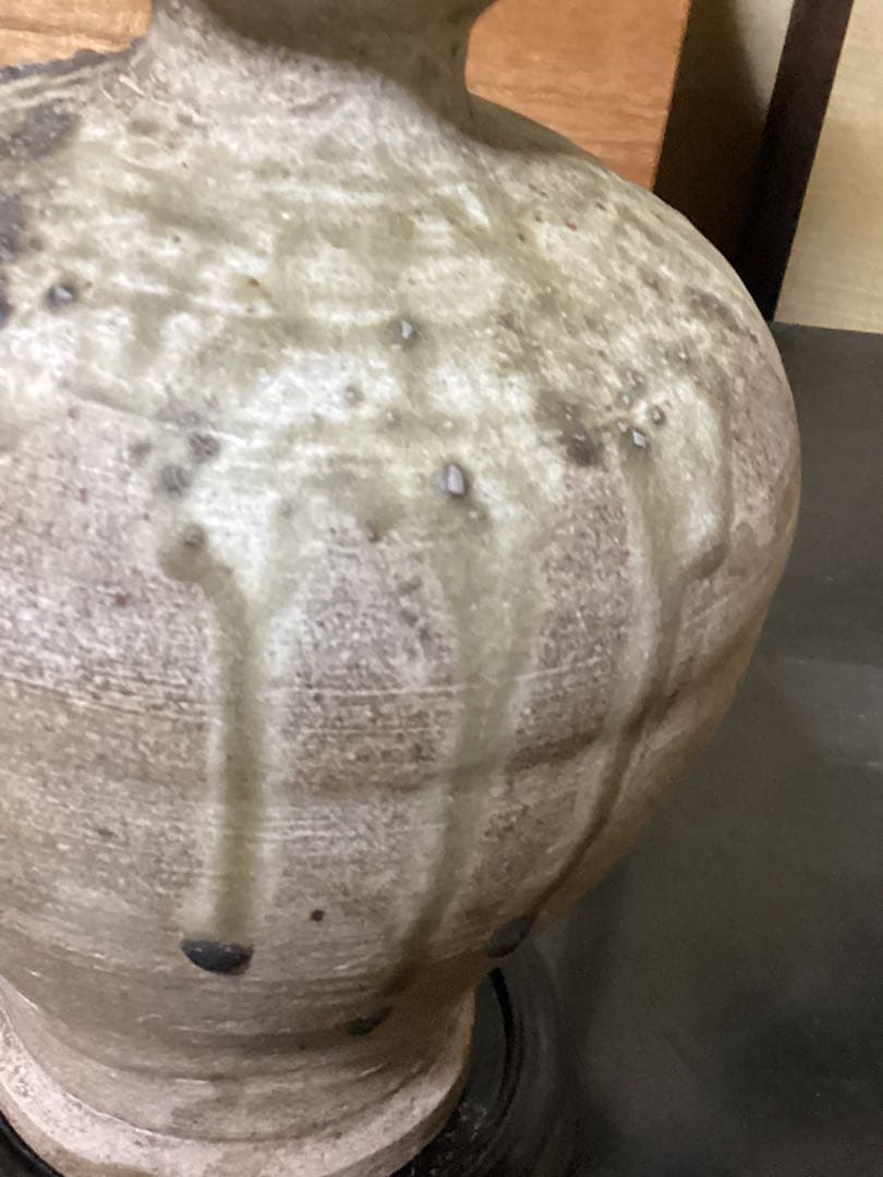 古美術　古瀬戸壺　出土品　　　　高さ約21cm