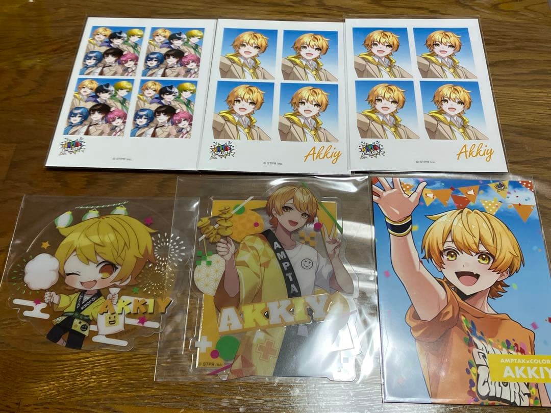 AMPTAK STPR Family フォトカード　チェキ　あっきぃ　缶バッジ