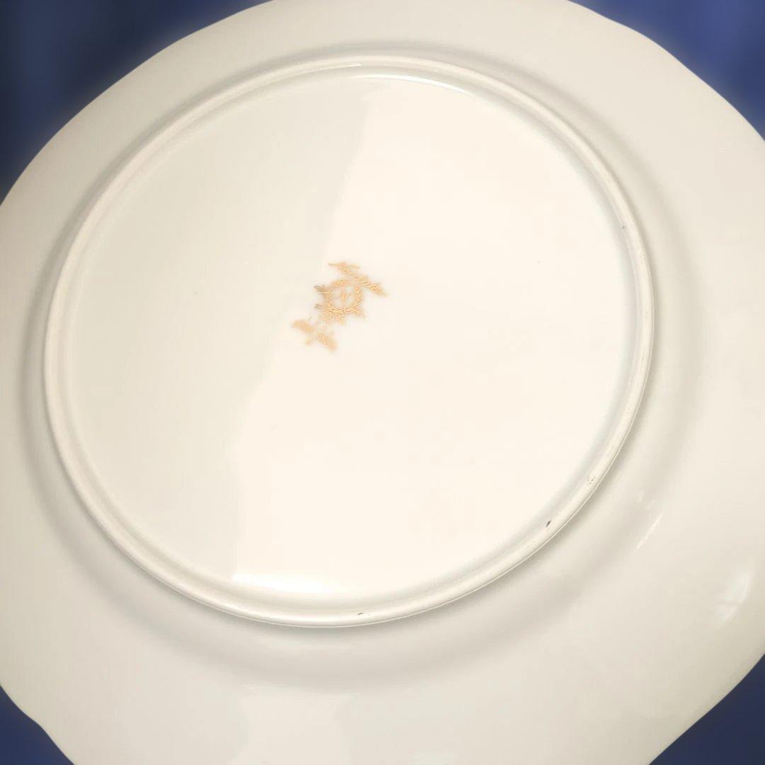 ノリタケ ハナリンス 花柄装飾の緑色食器セット 5枚
