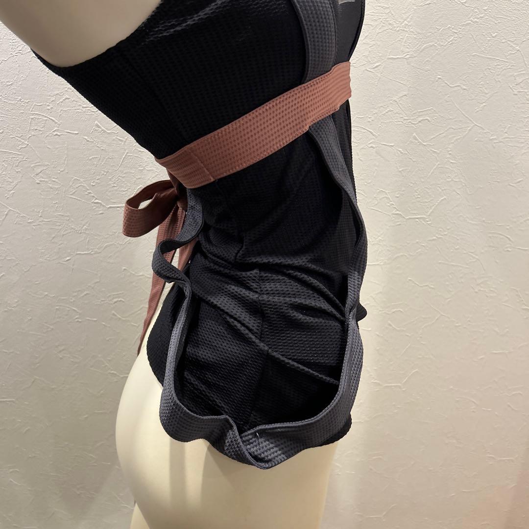 【美品】adidas Stella McCartney リボントップス黒とピンク