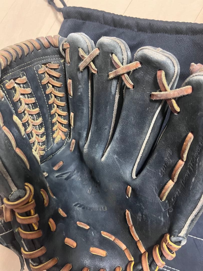 Mizuno Pro 硬式グローブ ブラック 内野手用