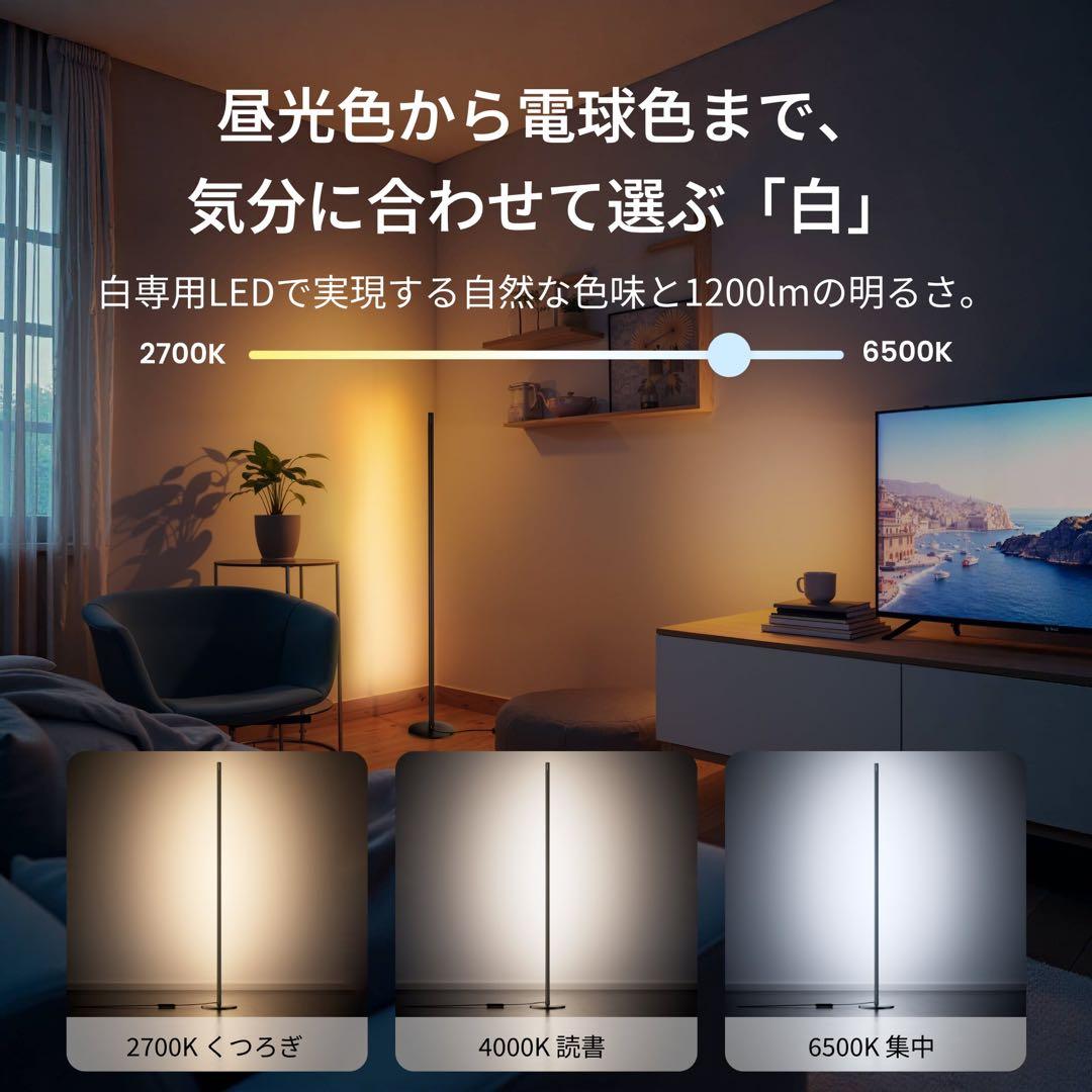 SwitchBot RGBICフロアライト LED 間接照明