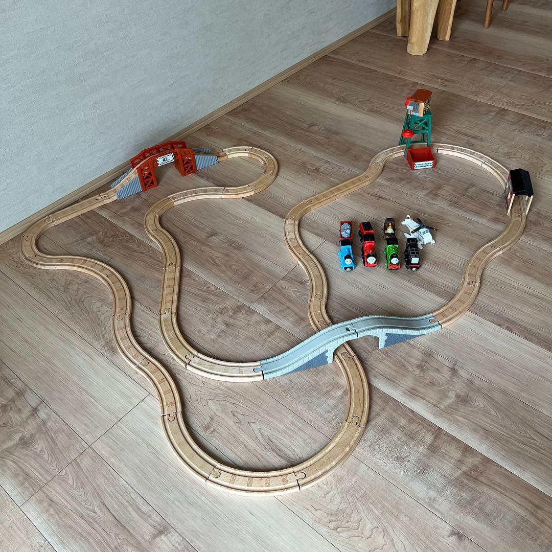トーマス 木製 レール 玩具セット