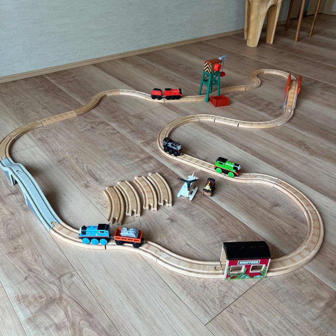 トーマス 木製 レール 玩具セット