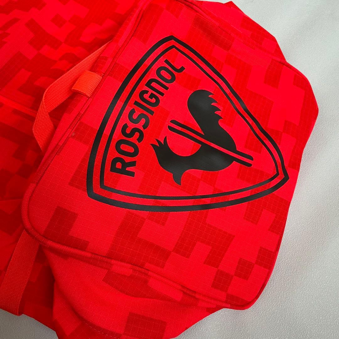 未使用【ROSSIGNOLロシニョール】スキーケース　レッド系　ロゴ　大人用