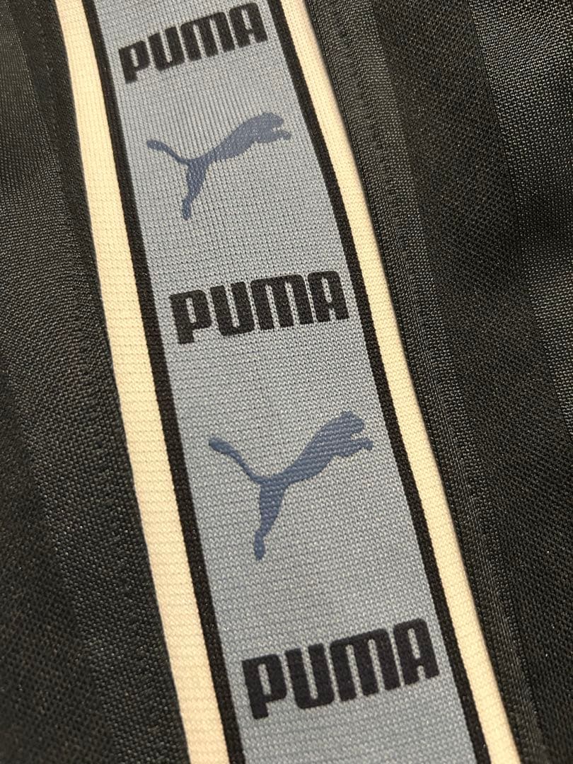 希少カラー【PUMA】ロゴ刺繍トラックパンツ・ジャージ　水色