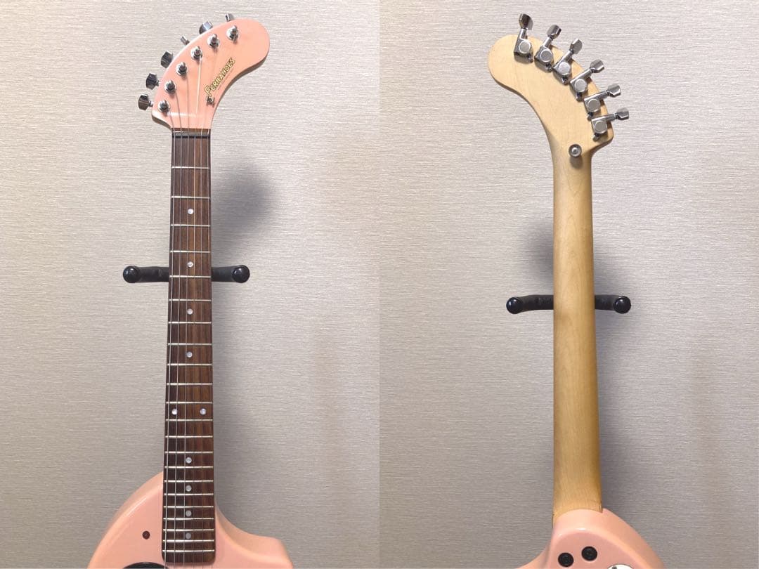 超美品 FERNANDES ZO-3 ピンク USBアダプター付き 弦新品