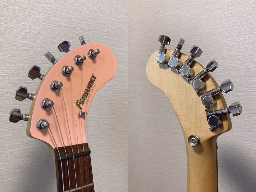 超美品 FERNANDES ZO-3 ピンク USBアダプター付き 弦新品