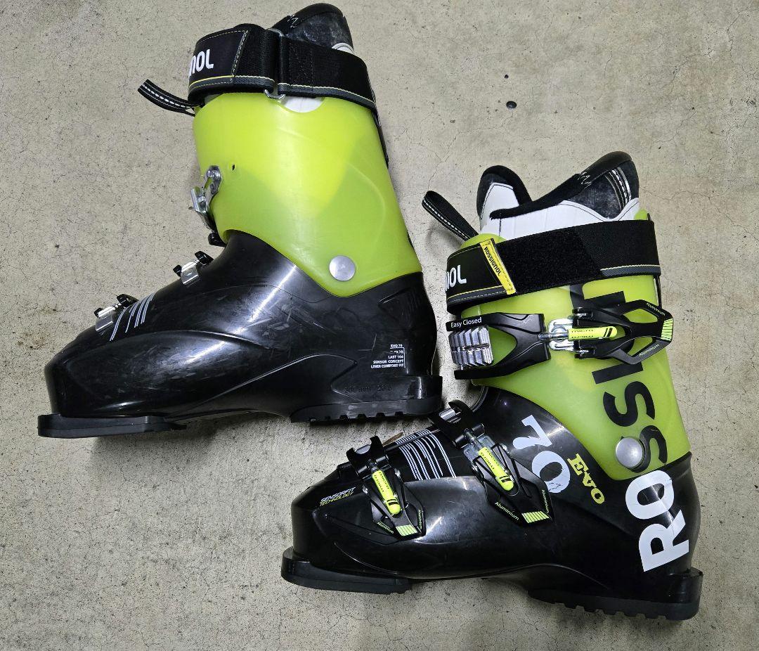 ROSSIGNOL スキーブーツ EVO70 ブラック/イエロー26.5センチ