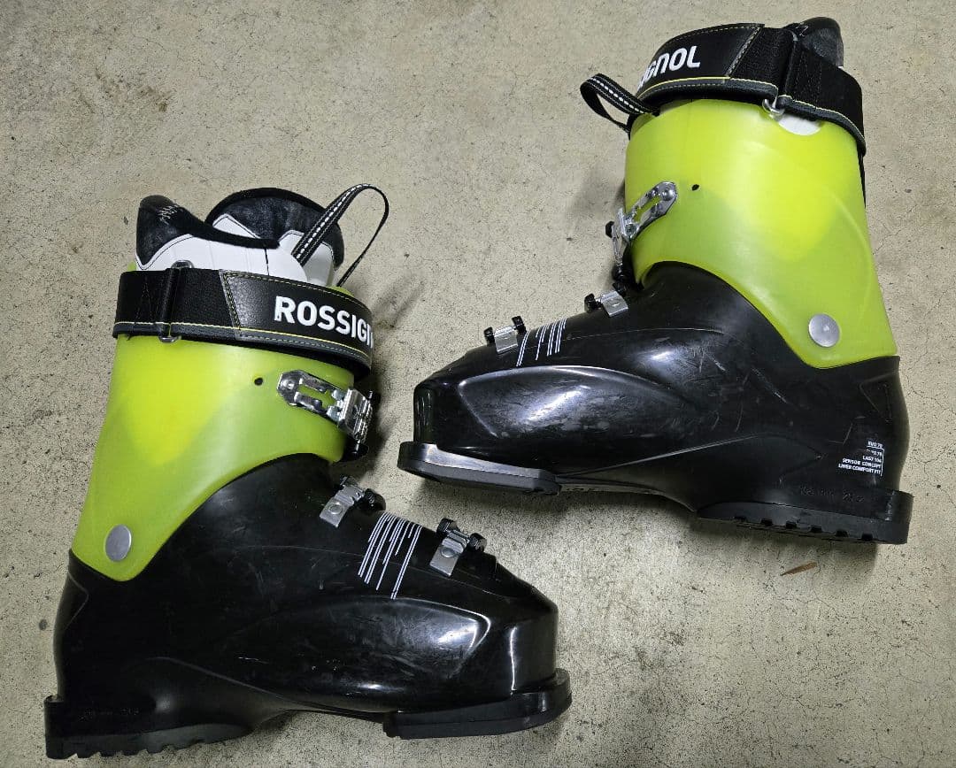ROSSIGNOL スキーブーツ EVO70 ブラック/イエロー26.5センチ