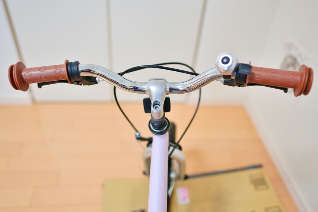 【室内保管】自転車デビューに最適！へんしんバイクX14（14インチ）パープル 紫