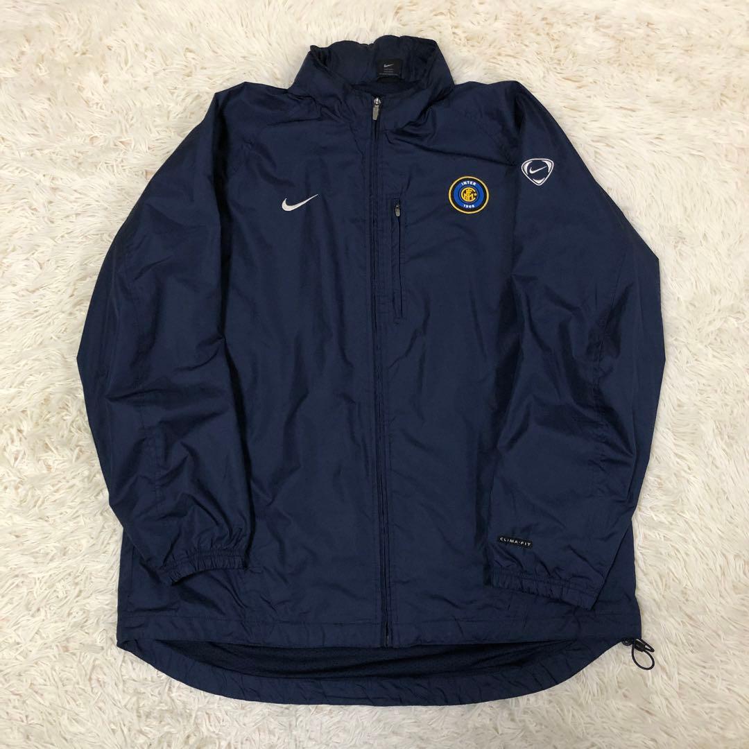 OLD NIKE インテル サッカー ジャケット ウィンドブレーカー　ネイビー