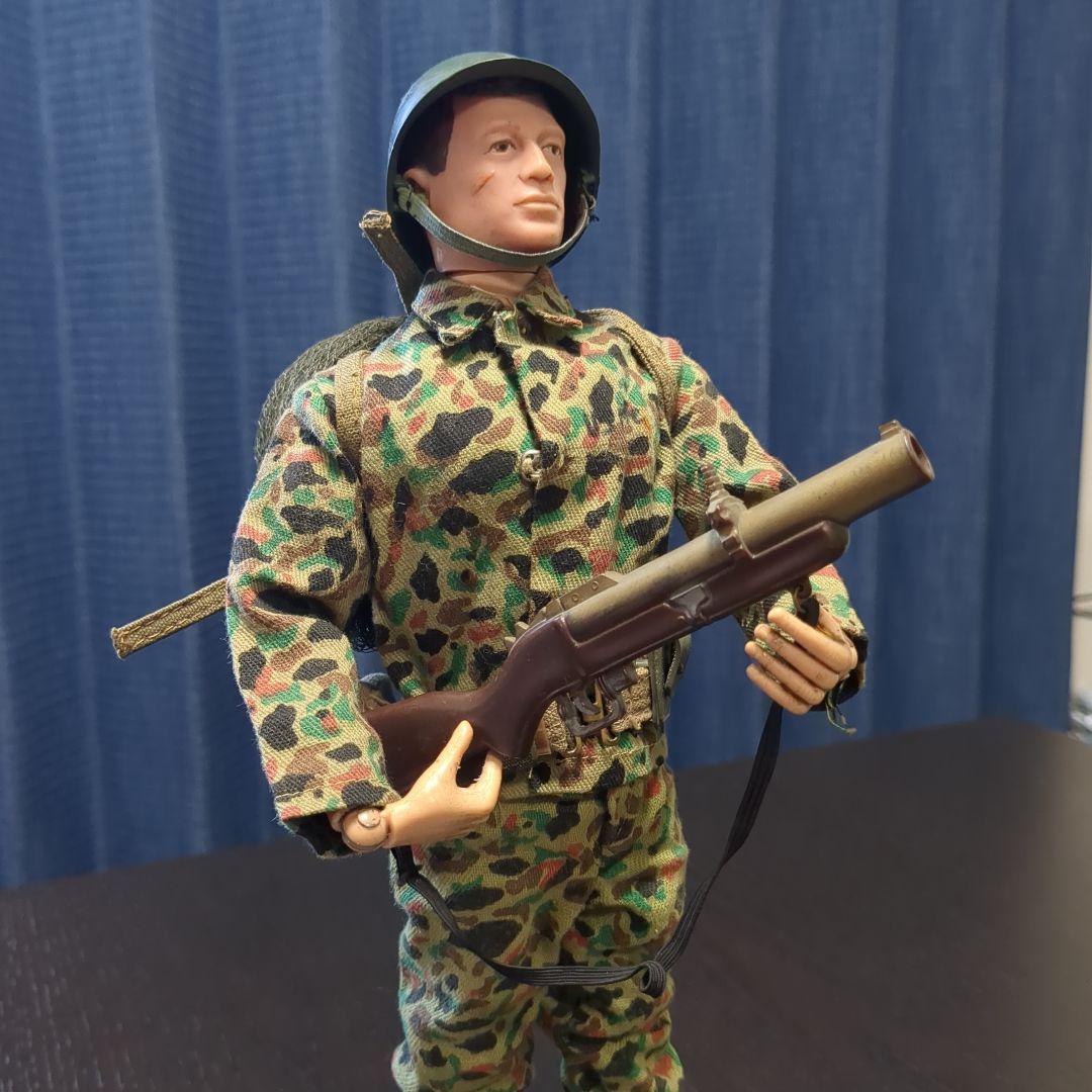 60年代　ハスブロ　GIジョー　カモフラージュ　　海兵隊　装備セット