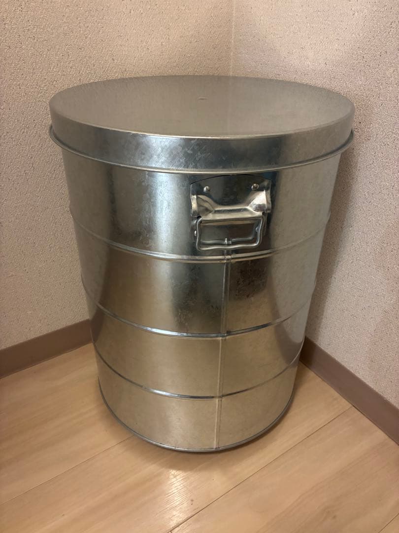 【引っ越し処分】OBAKETSU ライスストッカー 30kg シルバー