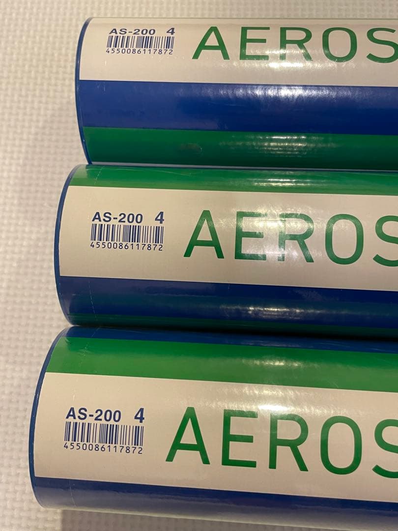 【新品、未開封】YONEX AEROSENSA200(スピード番号4番)3本