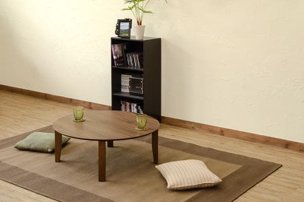 《新品送料無料》《完成品》Rosslea　折り畳みテーブル　85Φ　NA/WAL