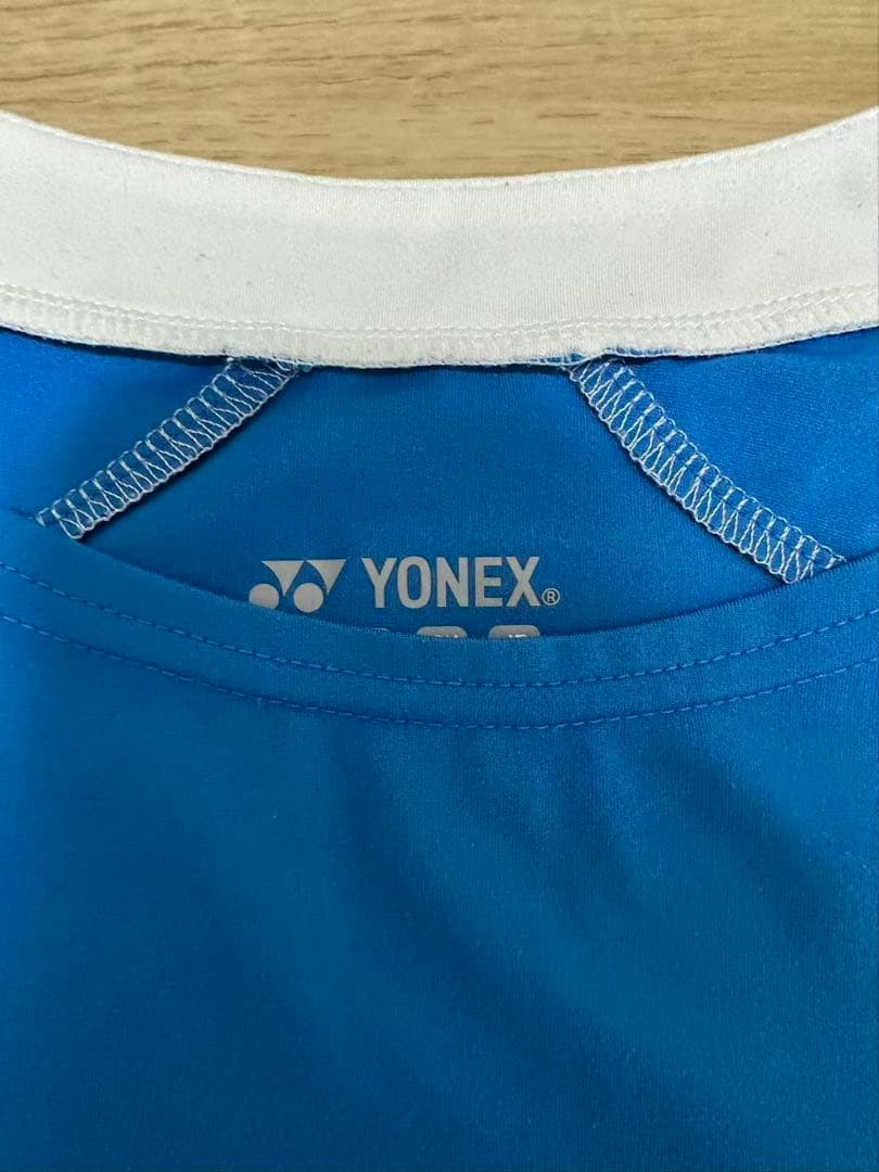 YONEX レディース スポーツウェア 上下セット ブルー×ブラック ドット柄