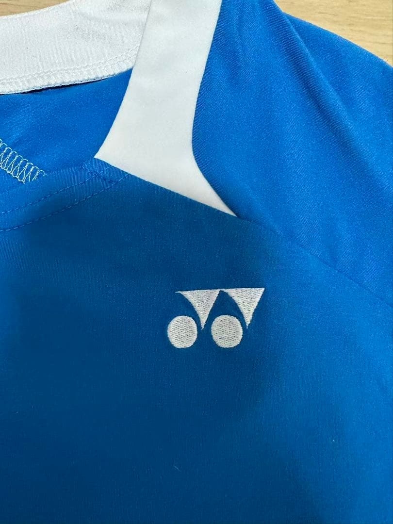 YONEX レディース スポーツウェア 上下セット ブルー×ブラック ドット柄