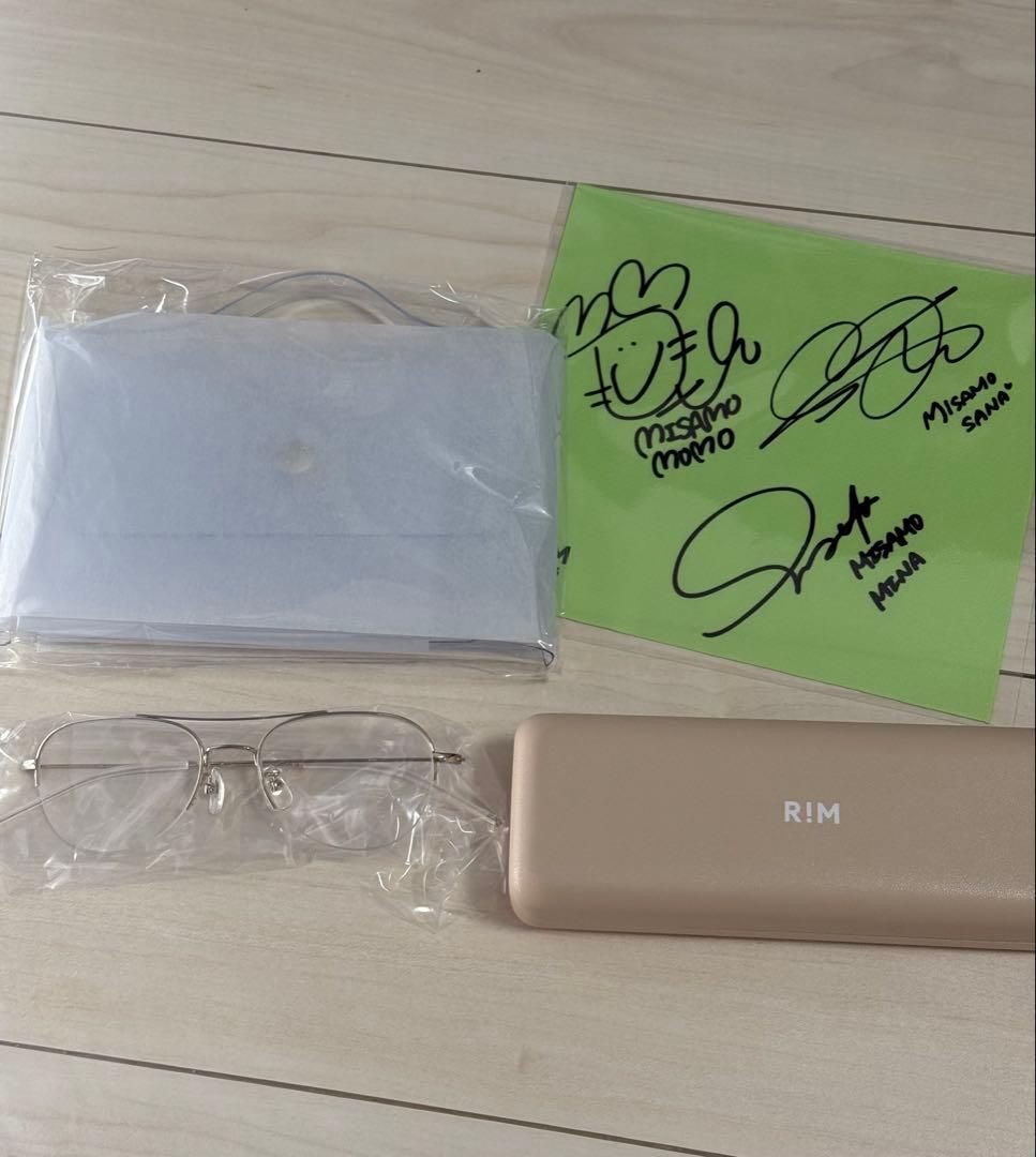 JINS RIM MISAMO SANA眼鏡 クリアケース＆サイン入限定セリート