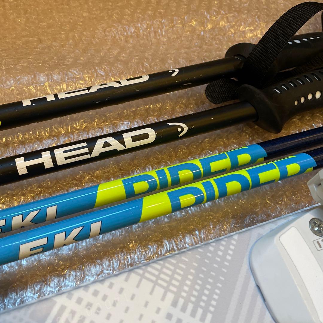 1回使用　hart スキー板　140 ストック　HEAD LEKI 2本セット