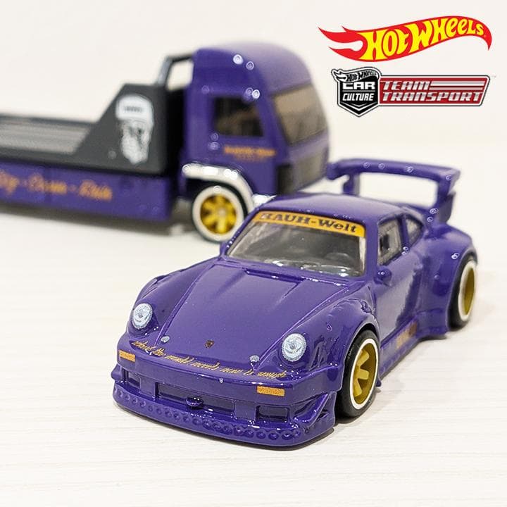 ホットウィール　ポルシェ930 RWB・エアロリフトセット　開封済み
