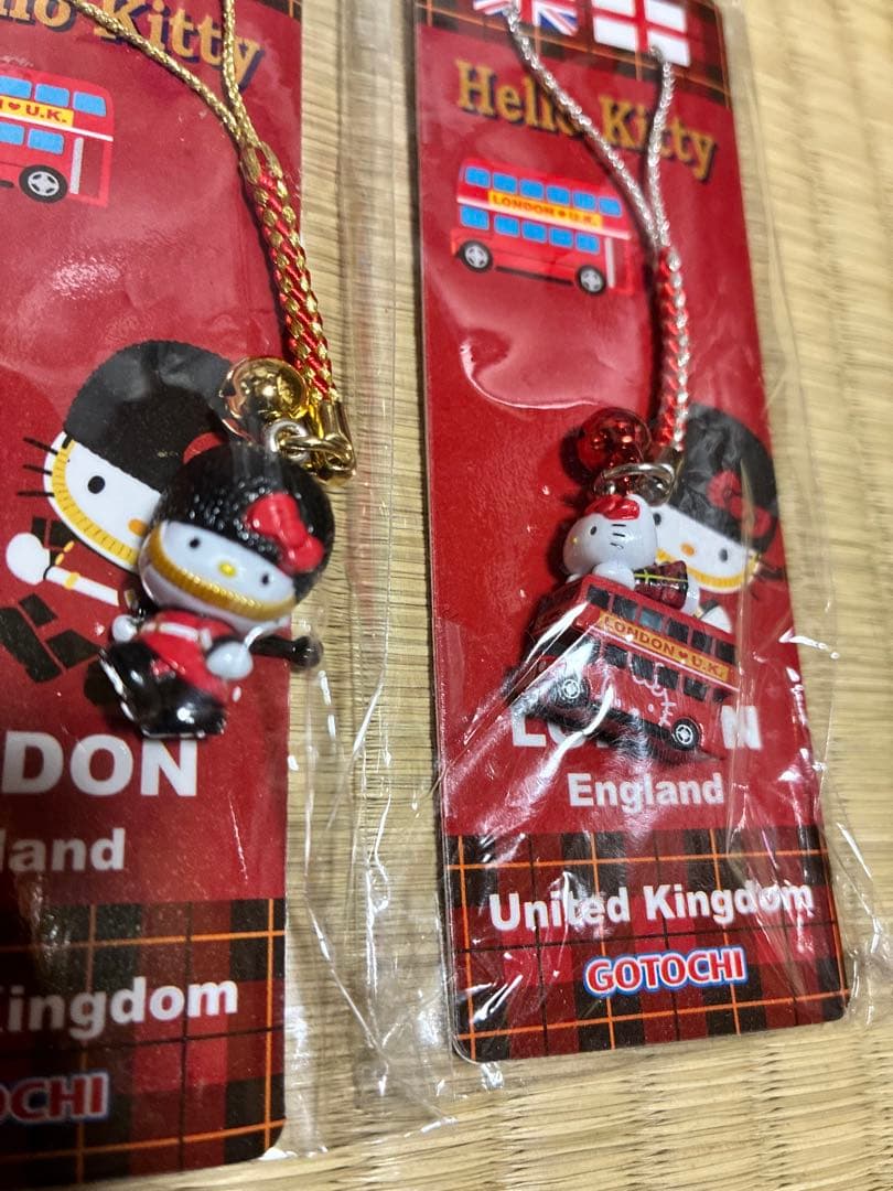 まとめ売り 新品 ご当地 ハローキティ ロンドン イングランド ストラップ