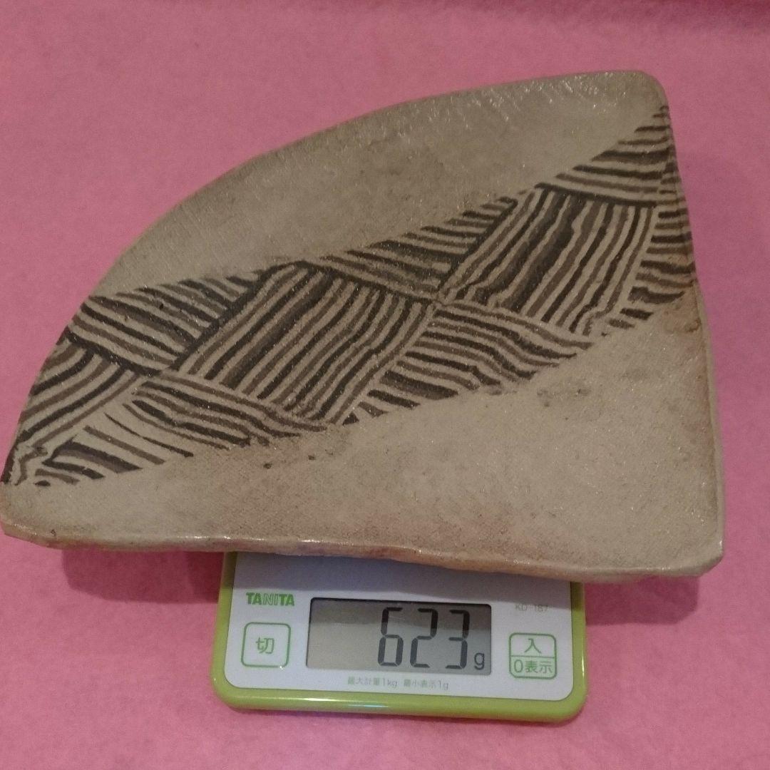 初代 双鶴 作 練込 皿