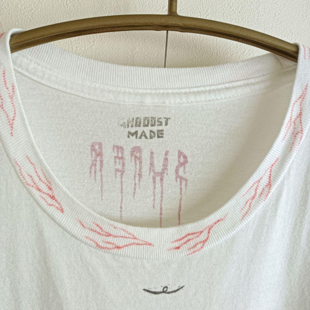 GHOOOST ゴースト　手描き　Tシャツ　グラベル